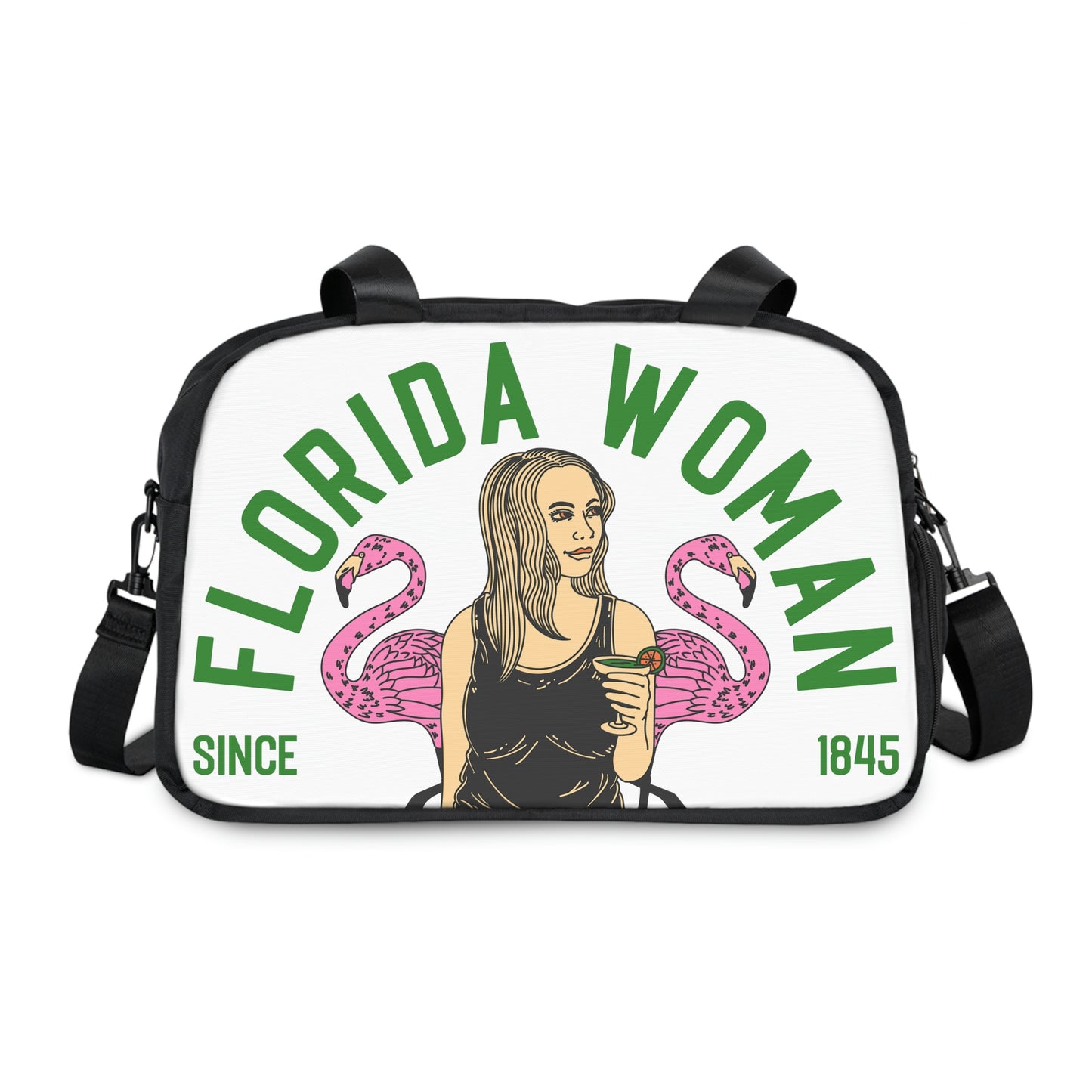 Florida Woman - Flamingos - Fitness Bag