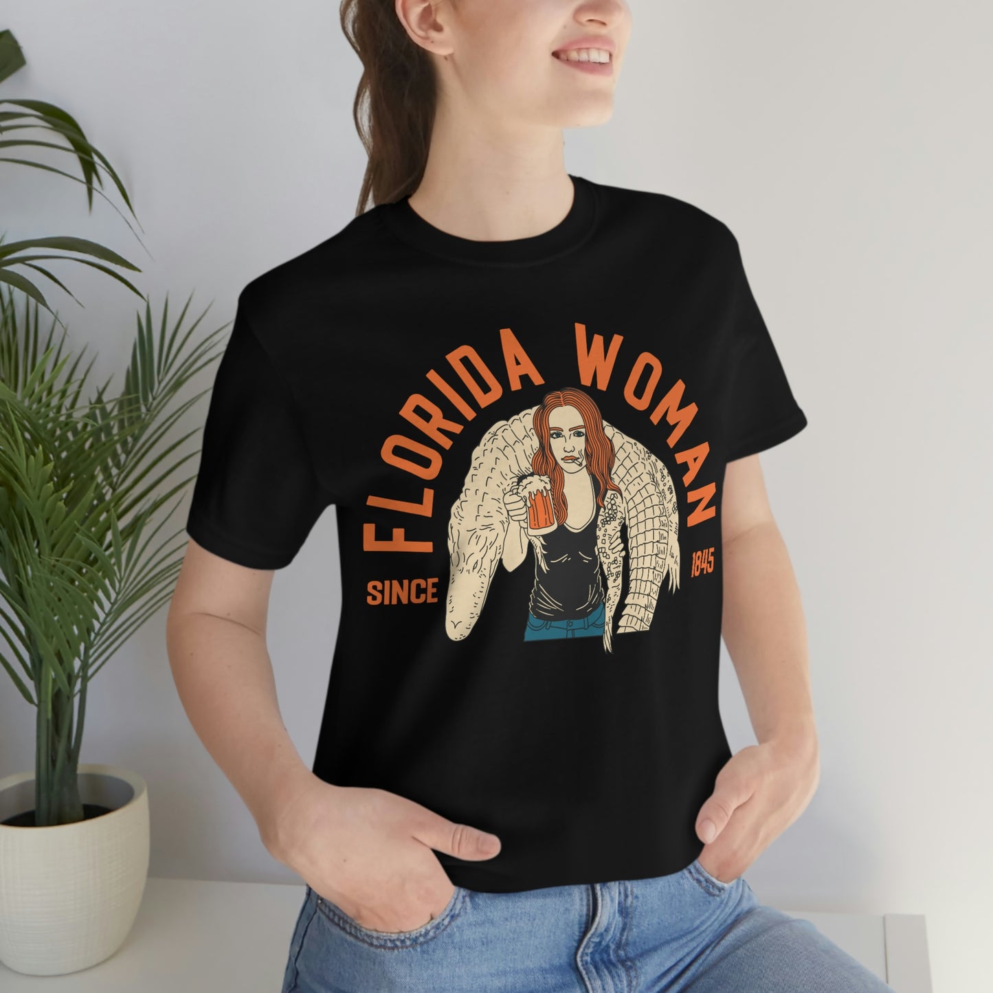 Florida Woman Wrestles Alligator - Jersey Short Sleeve Unisex Tee